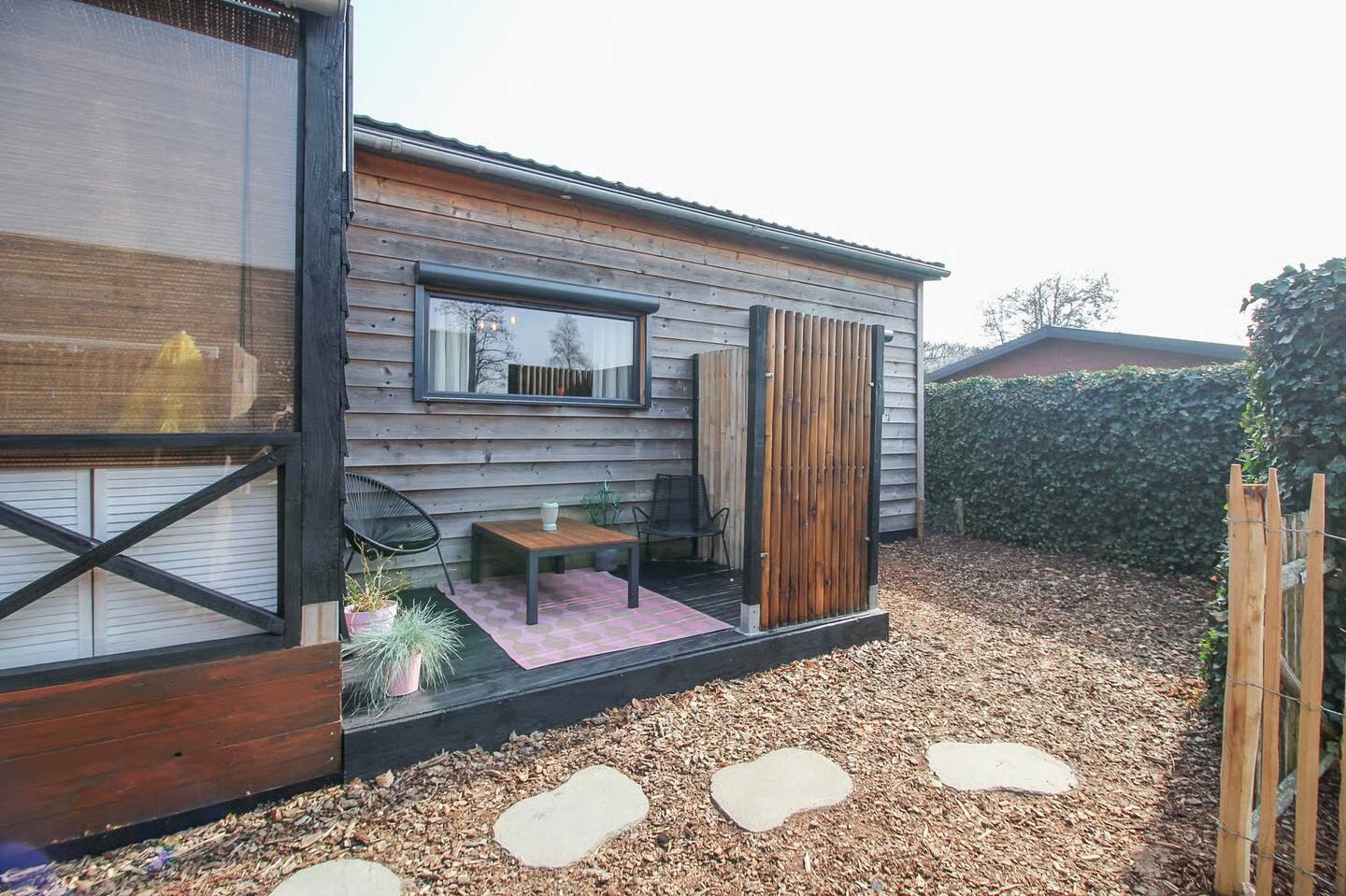 Scandinavian Forest Cabin — Garden