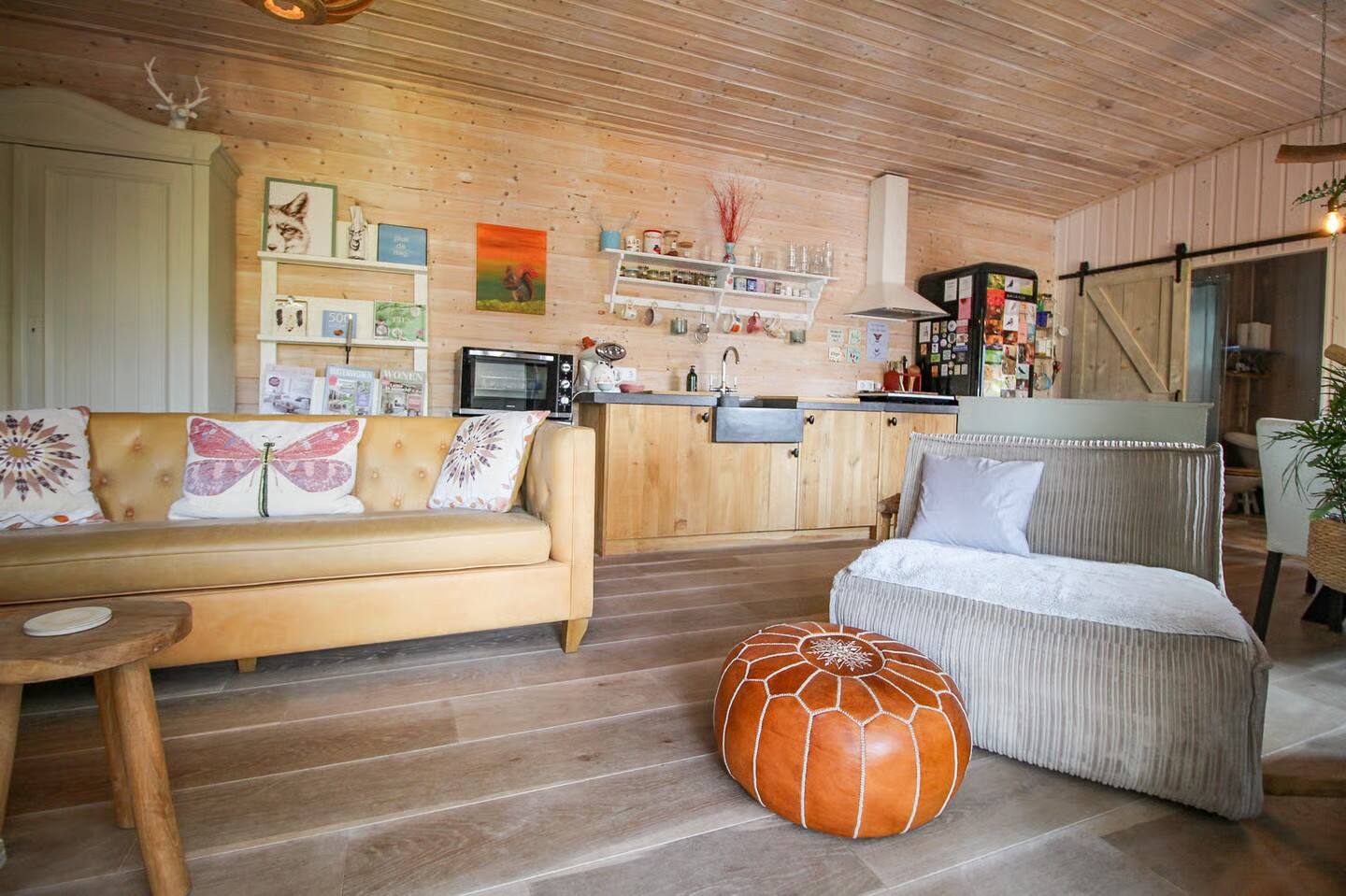 Scandinavian Forest Cabin — Bedroom