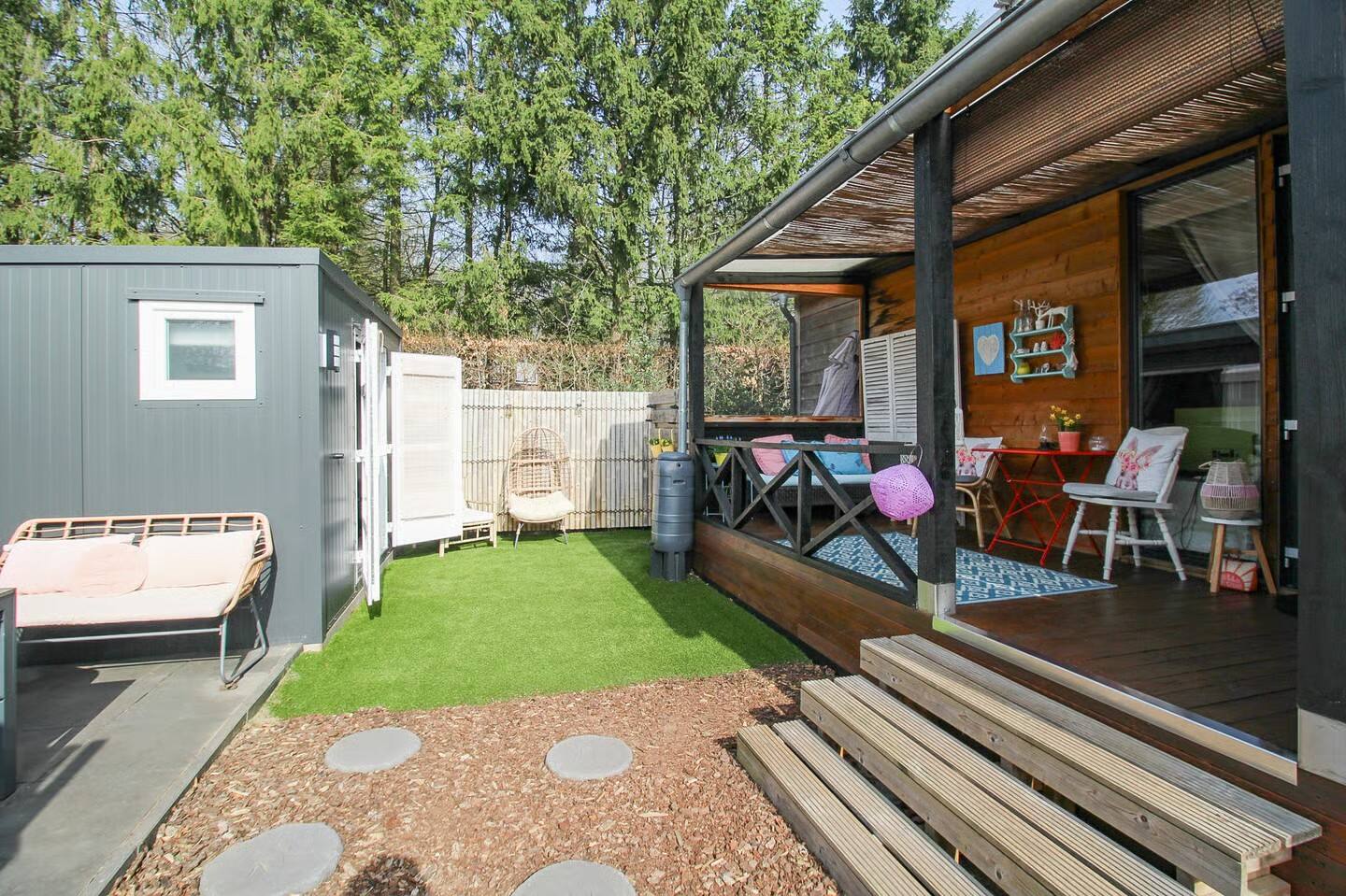 Scandinavian Forest Cabin — Garden