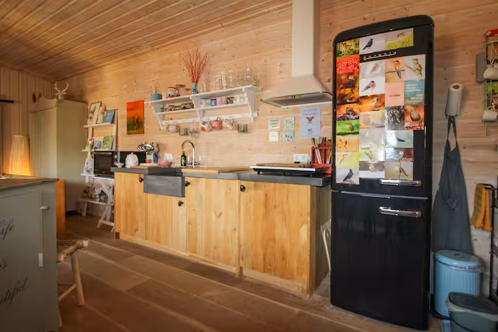 Scandinavian Forest Cabin — Kitchen