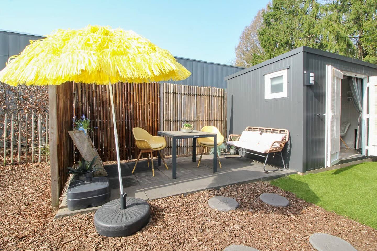 Scandinavian Forest Cabin — Garden