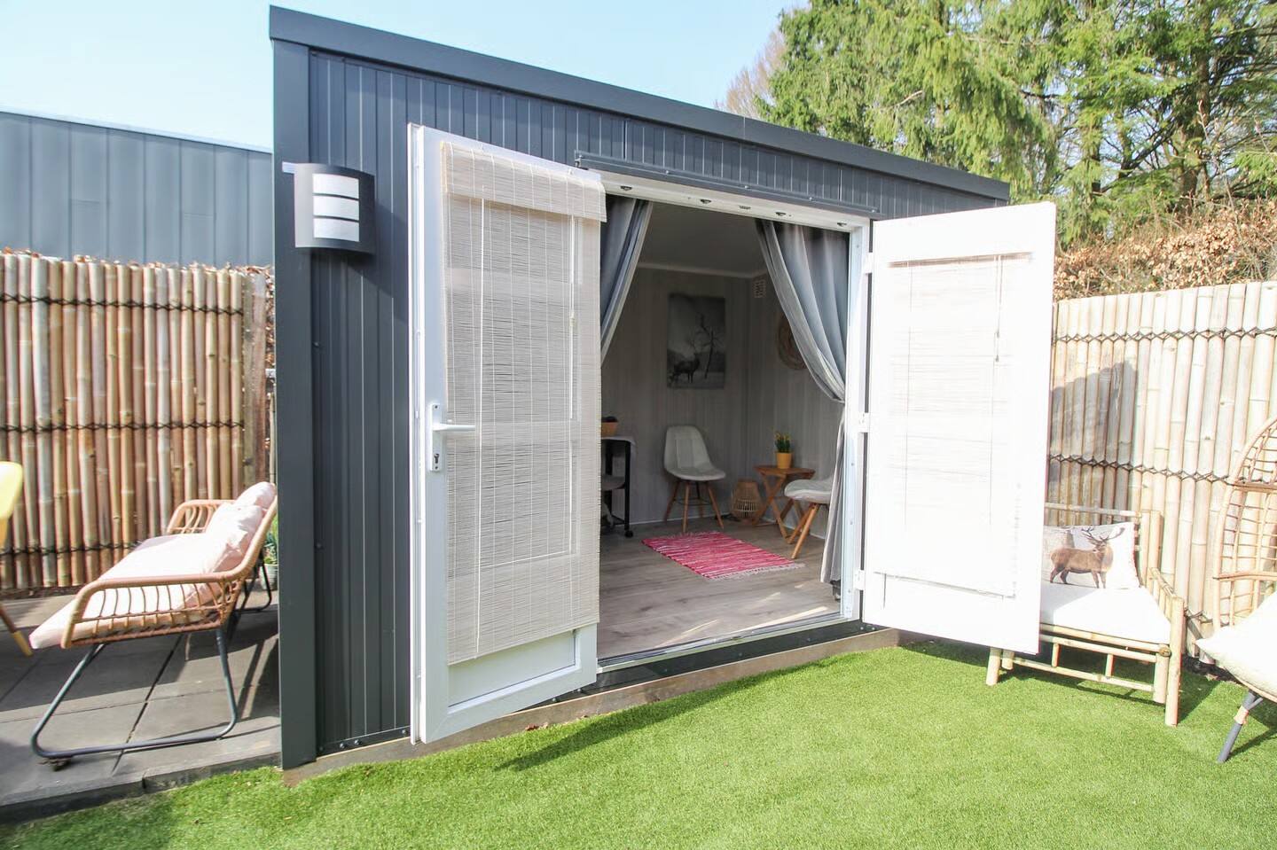Scandinavian Forest Cabin — Exterior